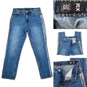 Res Denim Cropped Jeans Blue Wash Denim Pants rare Exclusive Limited Edition 26
